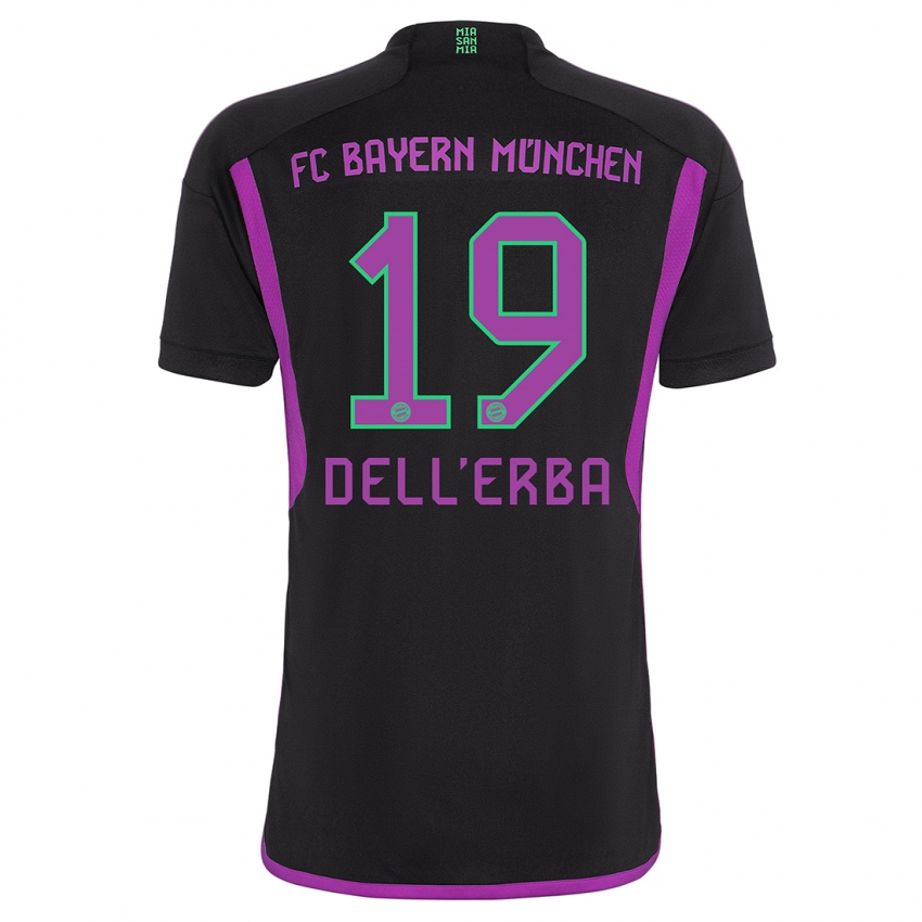 Criança Camisola Davide Dell'erba #19 Preto Alternativa 2023/24 Camisa Brasil