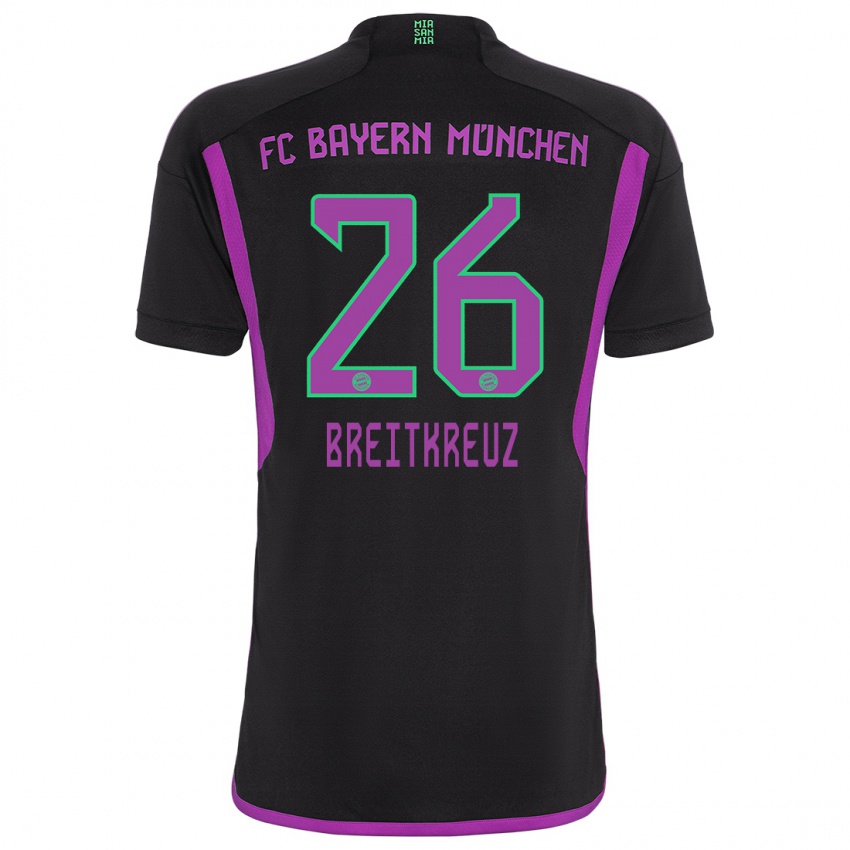 Criança Camisola Steve Breitkreuz #26 Preto Alternativa 2023/24 Camisa Brasil