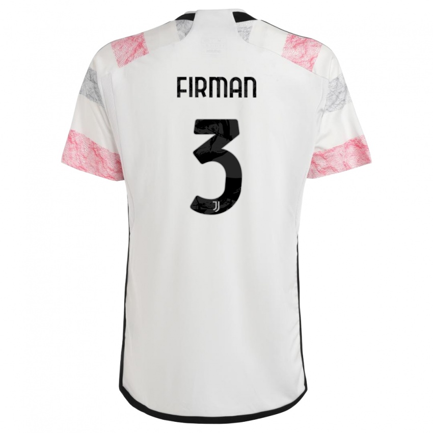 Criança Camisola Andriy Firman #3 Branco Rosa Alternativa 2023/24 Camisa Brasil