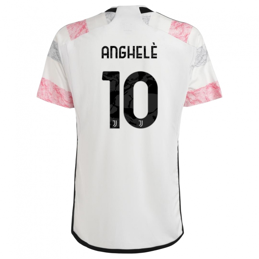 Criança Camisola Lorenzo Anghelè #10 Branco Rosa Alternativa 2023/24 Camisa Brasil