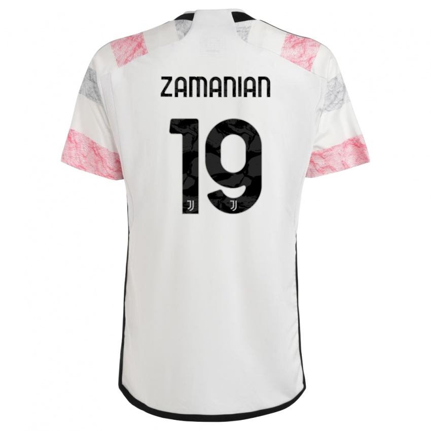 Criança Camisola Annahita Zamanian #19 Branco Rosa Alternativa 2023/24 Camisa Brasil