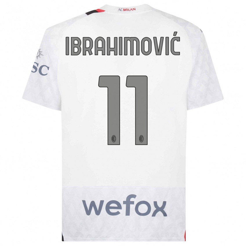 Criança Camisola Zlatan Ibrahimovic #11 Branco Alternativa 2023/24 Camisa Brasil