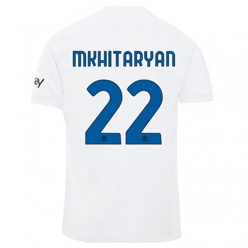 Criança Camisola Henrikh Mkhitaryan #22 Branco Alternativa 2023/24 Camisa Brasil