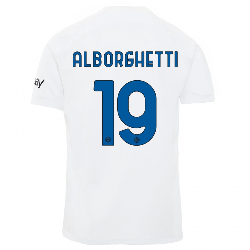 Criança Camisola Lisa Alborghetti #19 Branco Alternativa 2023/24 Camisa Brasil