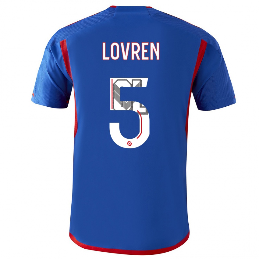 Criança Camisola Dejan Lovren #5 Azul Vermelho Alternativa 2023/24 Camisa Brasil