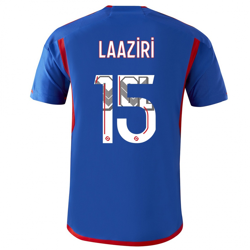 Criança Camisola Achraf Laaziri #15 Azul Vermelho Alternativa 2023/24 Camisa Brasil