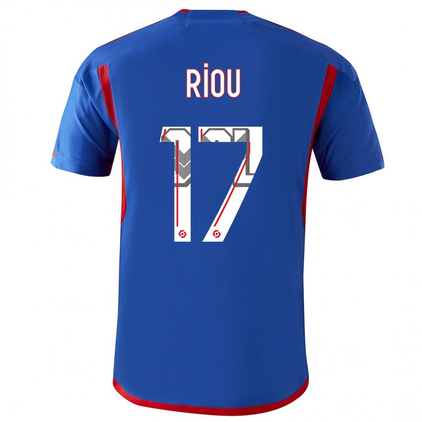 Criança Camisola Remy Riou #17 Azul Vermelho Alternativa 2023/24 Camisa Brasil