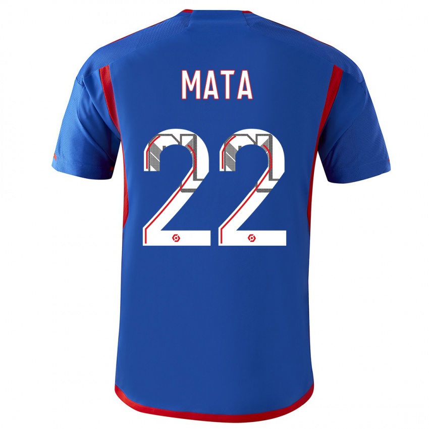 Criança Camisola Clinton Mata #22 Azul Vermelho Alternativa 2023/24 Camisa Brasil