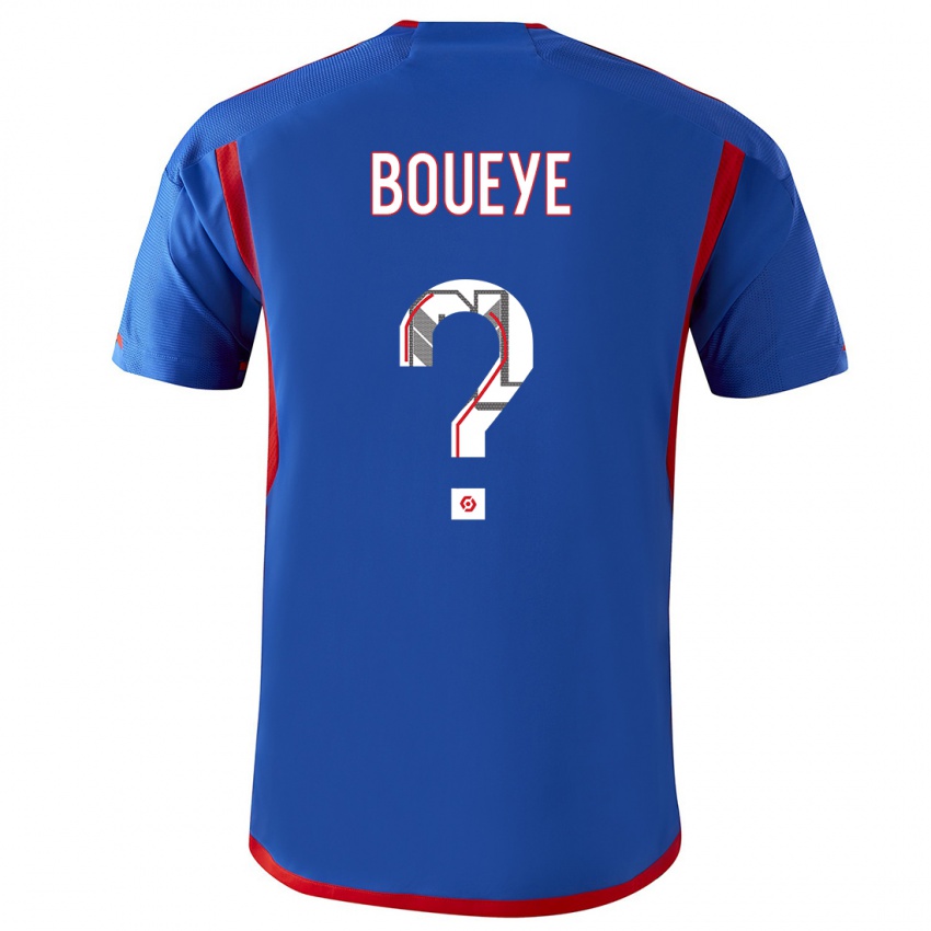 Criança Camisola Philippe Boueye #0 Azul Vermelho Alternativa 2023/24 Camisa Brasil