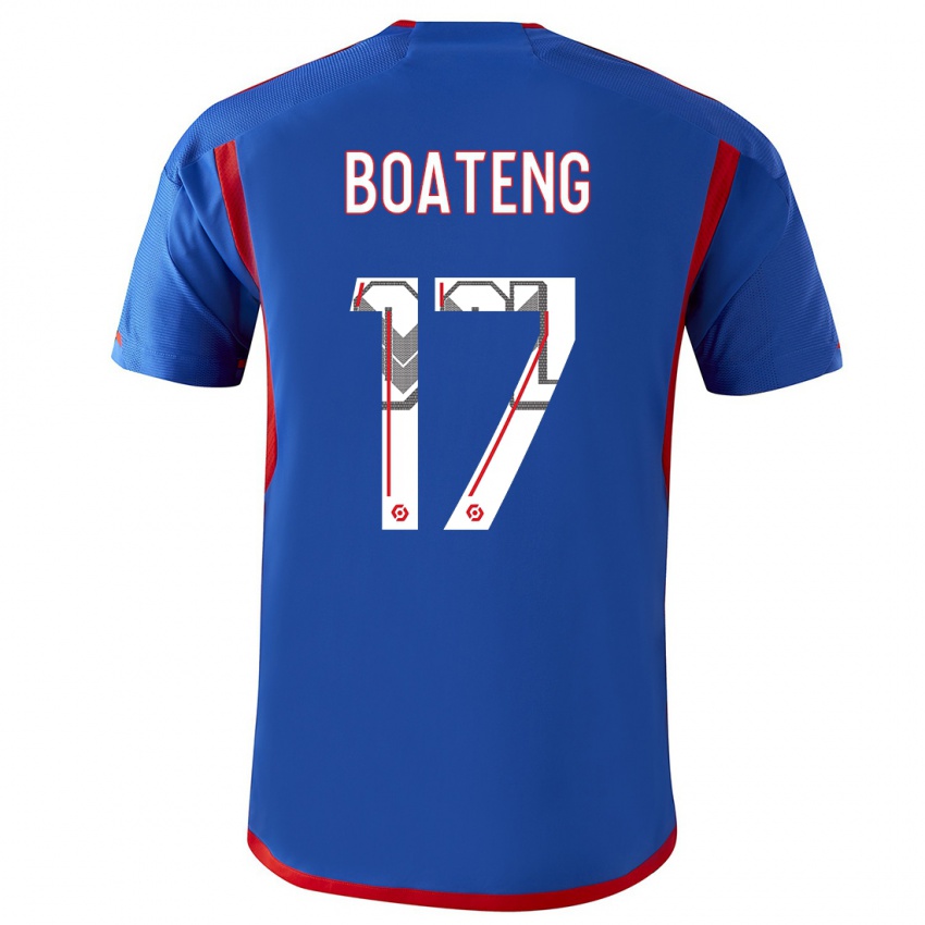 Criança Camisola Jerome Boateng #17 Azul Vermelho Alternativa 2023/24 Camisa Brasil