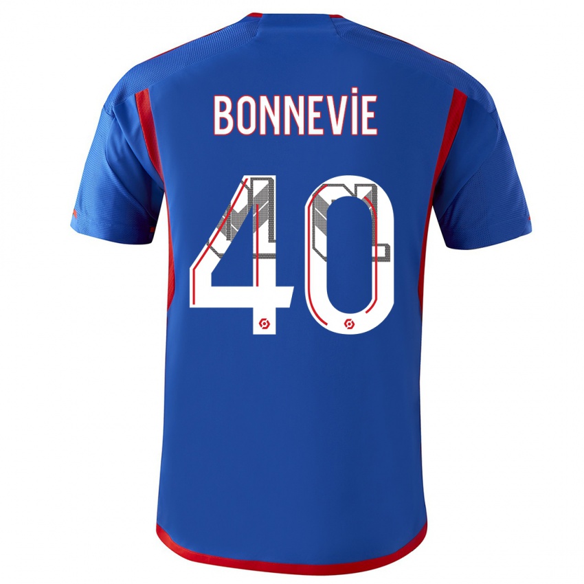 Criança Camisola Kayne Bonnevie #40 Azul Vermelho Alternativa 2023/24 Camisa Brasil