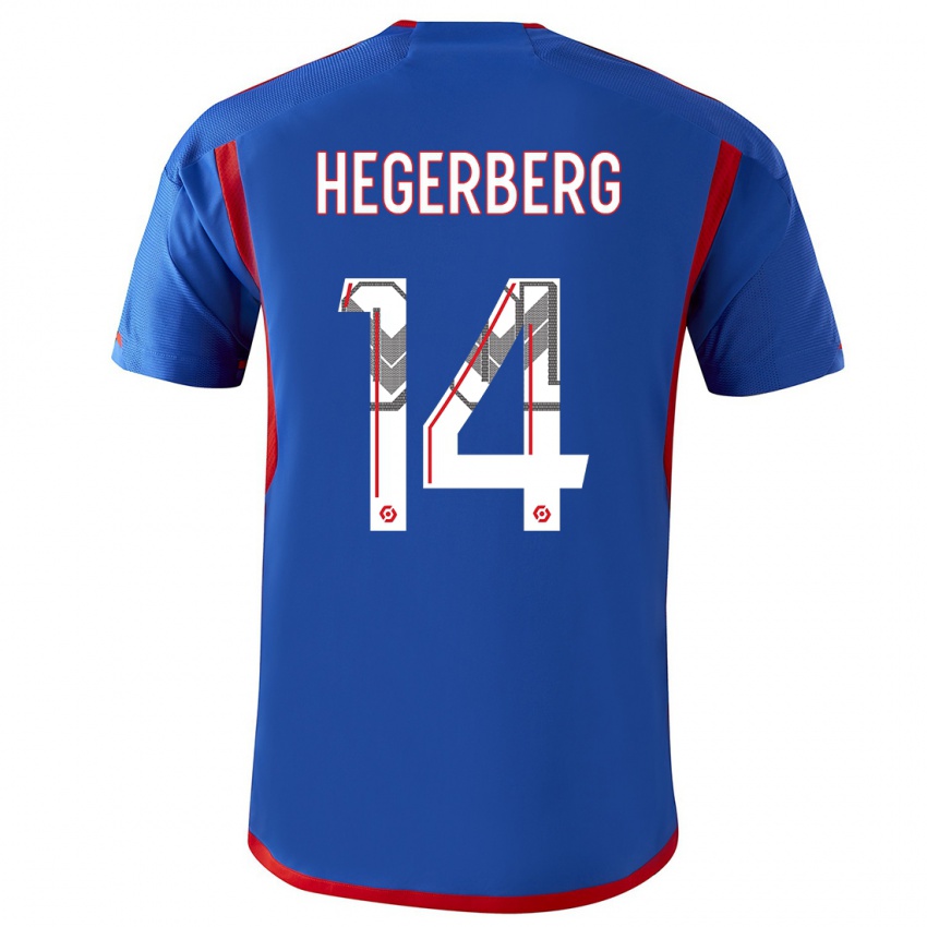 Criança Camisola Ada Hegerberg #14 Azul Vermelho Alternativa 2023/24 Camisa Brasil