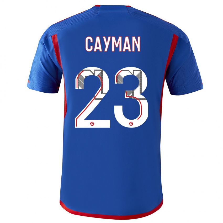 Criança Camisola Janice Cayman #23 Azul Vermelho Alternativa 2023/24 Camisa Brasil