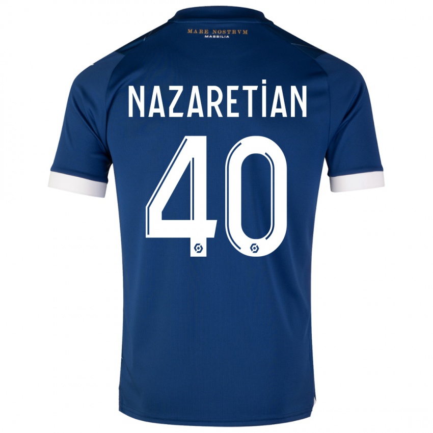 Criança Camisola Manuel Nazaretian #40 Azul Escuro Alternativa 2023/24 Camisa Brasil