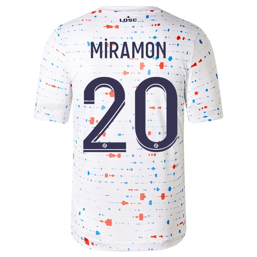 Criança Camisola Ignacio Miramón #20 Branco Alternativa 2023/24 Camisa Brasil