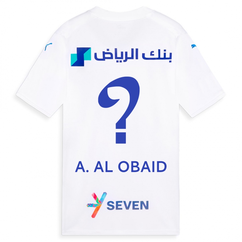 Criança Camisola Abdulrahman Al-Obaid #0 Branco Alternativa 2023/24 Camisa Brasil