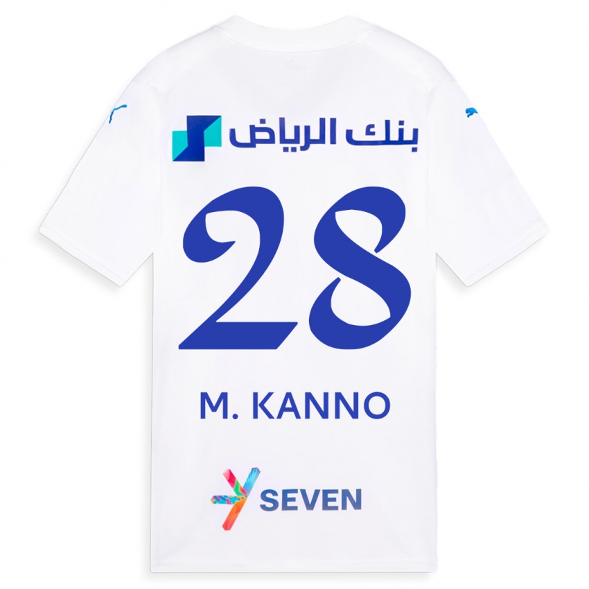 Criança Camisola Mohamed Kanno #28 Branco Alternativa 2023/24 Camisa Brasil
