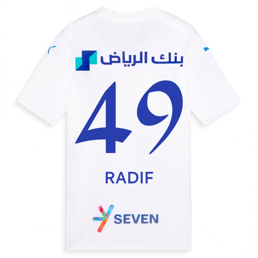 Criança Camisola Abdullah Radif #49 Branco Alternativa 2023/24 Camisa Brasil