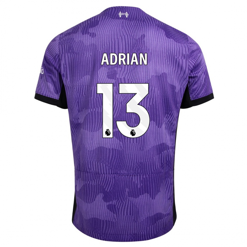 Criança Camisola Adrian #13 Roxo Terceiro 2023/24 Camisa Brasil