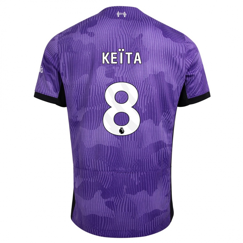 Criança Camisola Naby Keïta #8 Roxo Terceiro 2023/24 Camisa Brasil