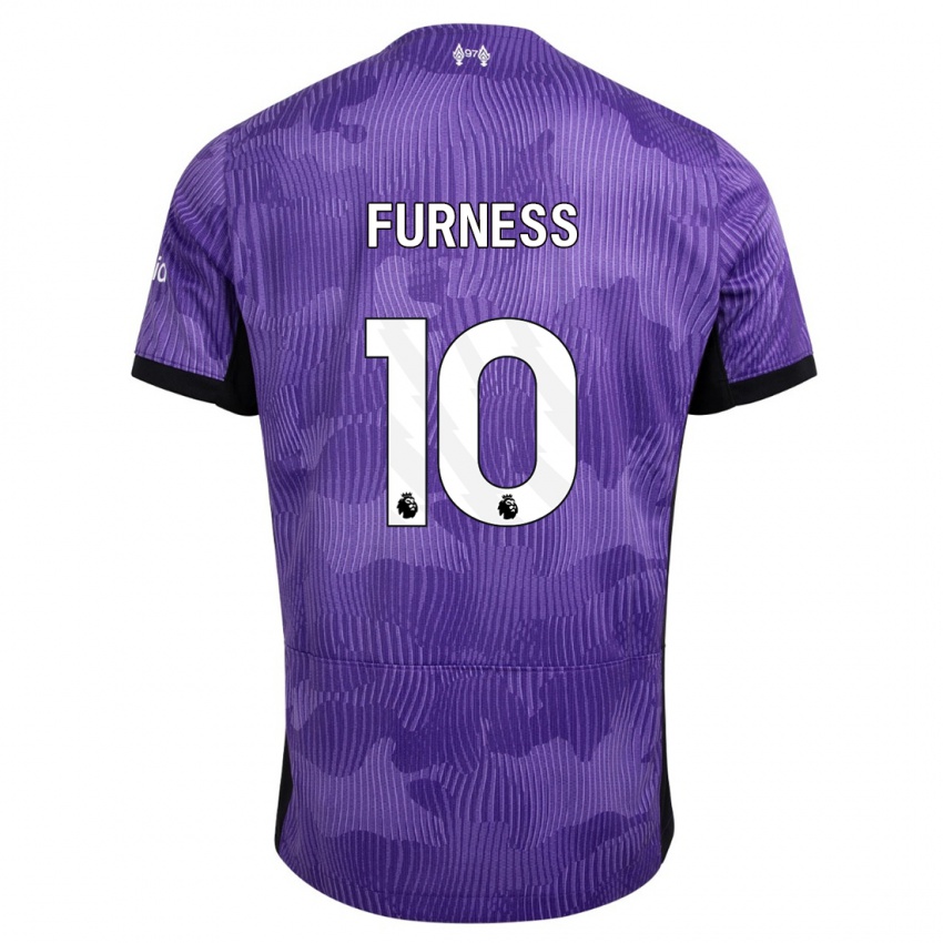 Criança Camisola Rachel Furness #10 Roxo Terceiro 2023/24 Camisa Brasil