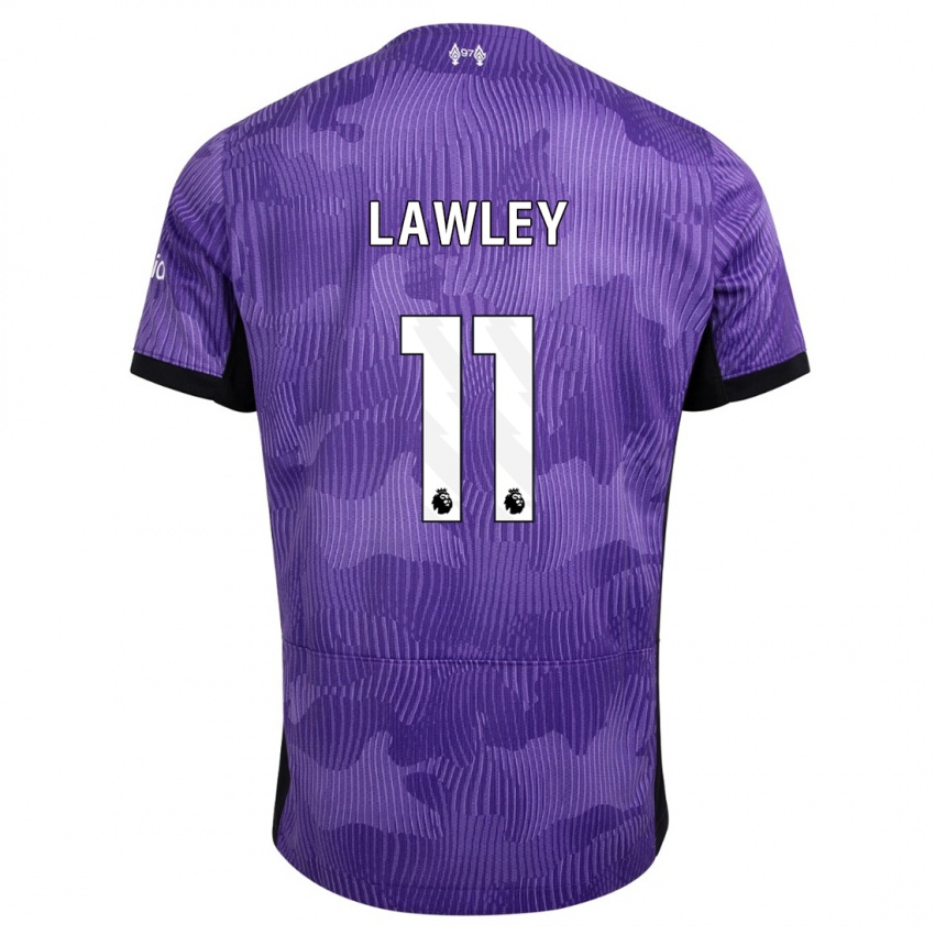 Criança Camisola Melissa Lawley #11 Roxo Terceiro 2023/24 Camisa Brasil