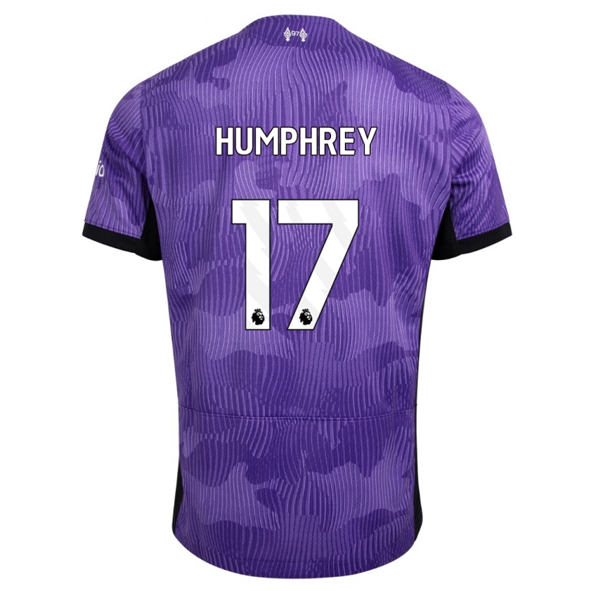 Criança Camisola Carla Humphrey #17 Roxo Terceiro 2023/24 Camisa Brasil