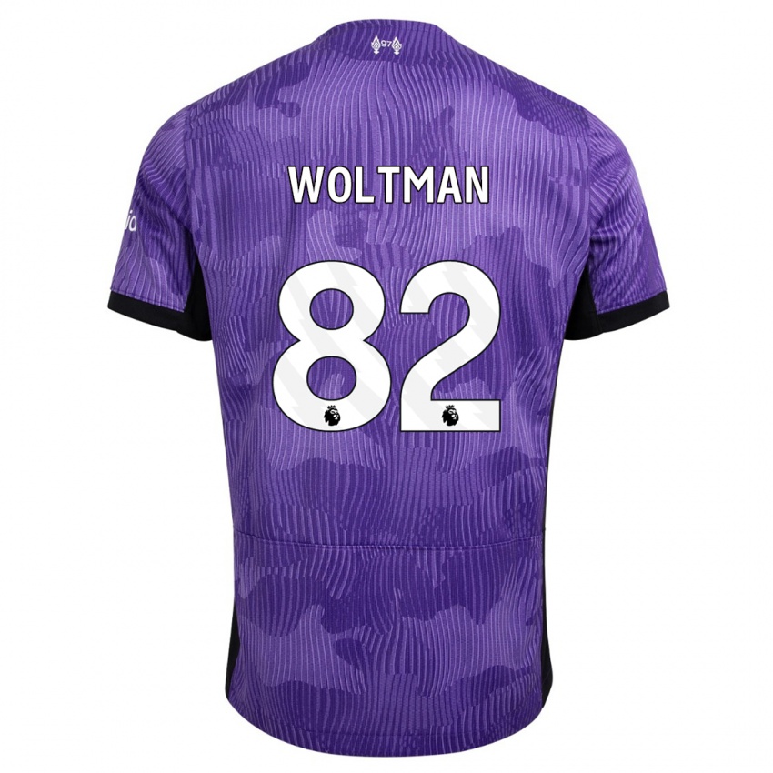 Criança Camisola Max Woltman #82 Roxo Terceiro 2023/24 Camisa Brasil