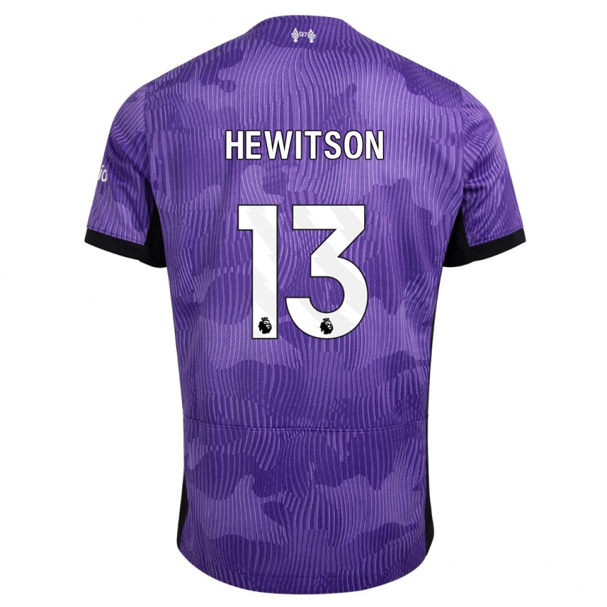 Criança Camisola Luke Hewitson #13 Roxo Terceiro 2023/24 Camisa Brasil