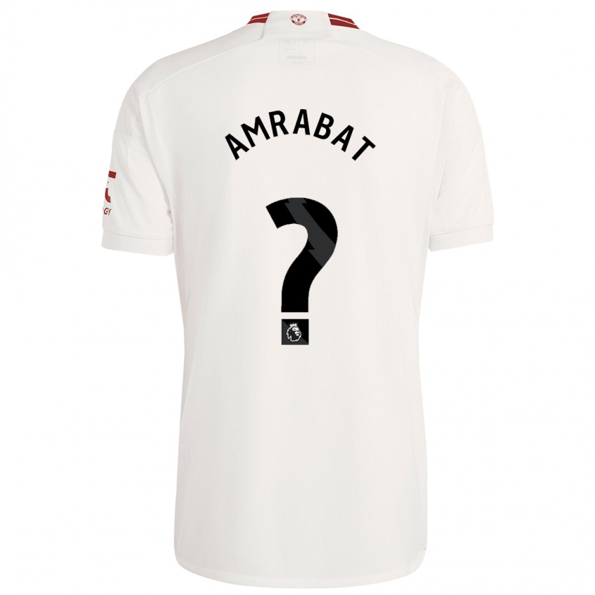 Criança Camisola Sofyan Amrabat #0 Branco Terceiro 2023/24 Camisa Brasil