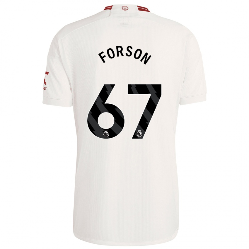 Criança Camisola Omari Forson #67 Branco Terceiro 2023/24 Camisa Brasil