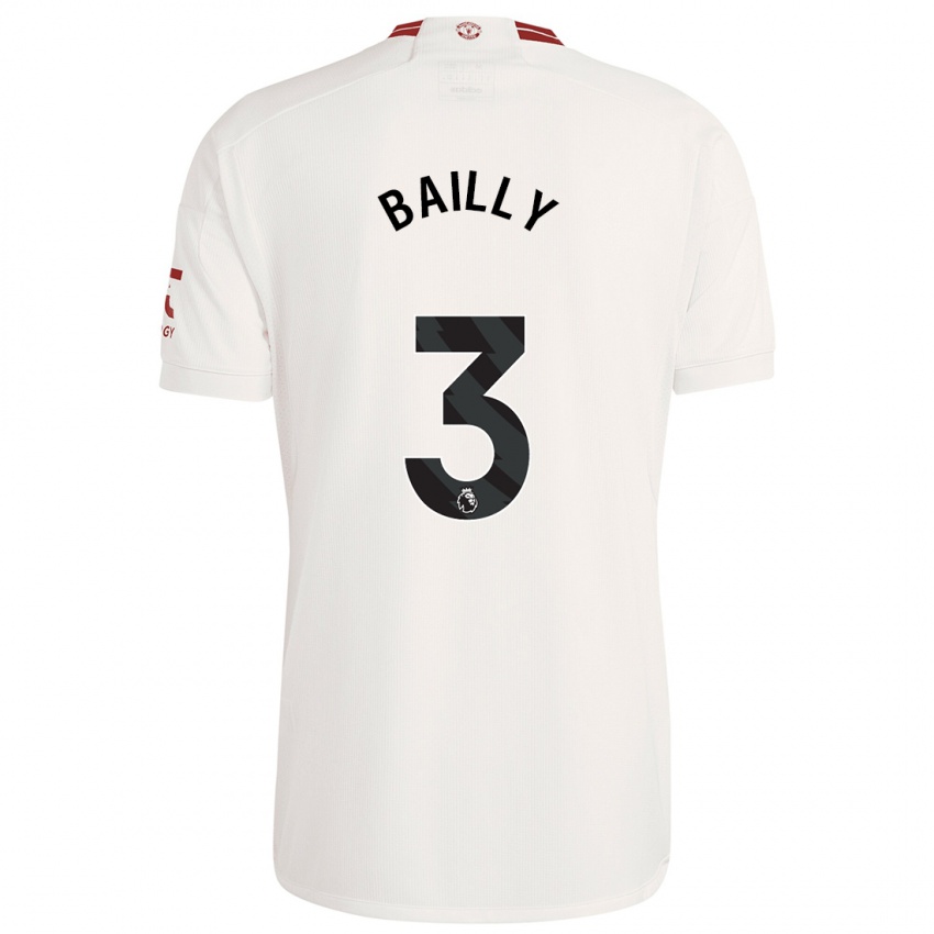 Criança Camisola Eric Bailly #3 Branco Terceiro 2023/24 Camisa Brasil