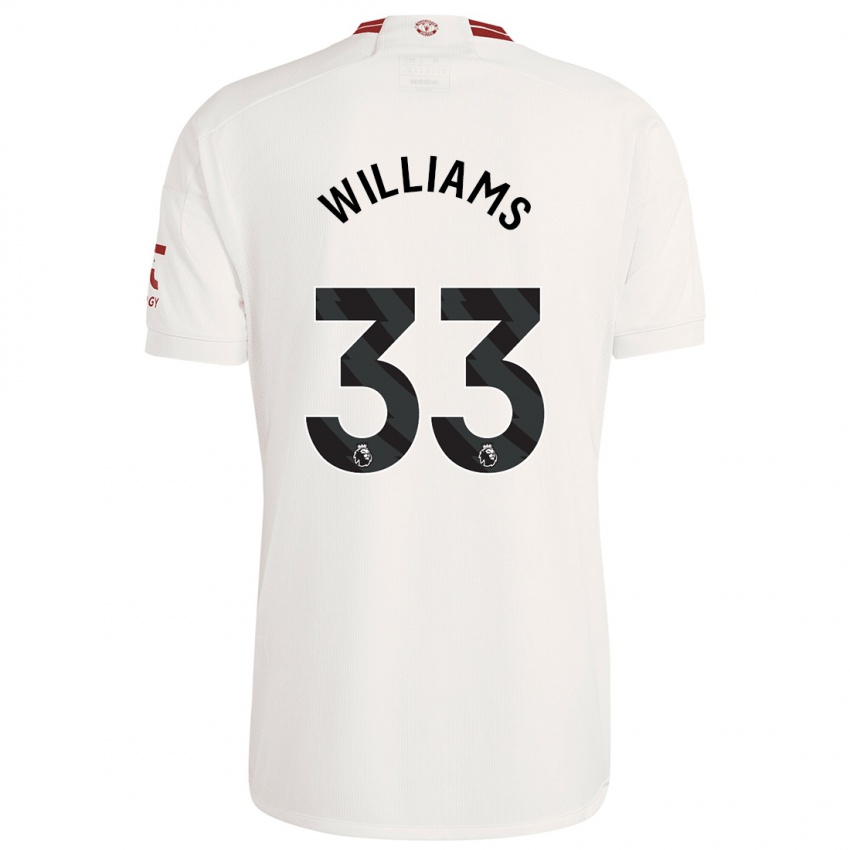 Criança Camisola Brandon Williams #33 Branco Terceiro 2023/24 Camisa Brasil