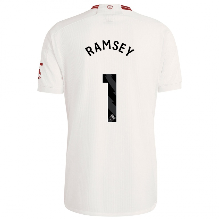 Criança Camisola Emily Ramsey #1 Branco Terceiro 2023/24 Camisa Brasil