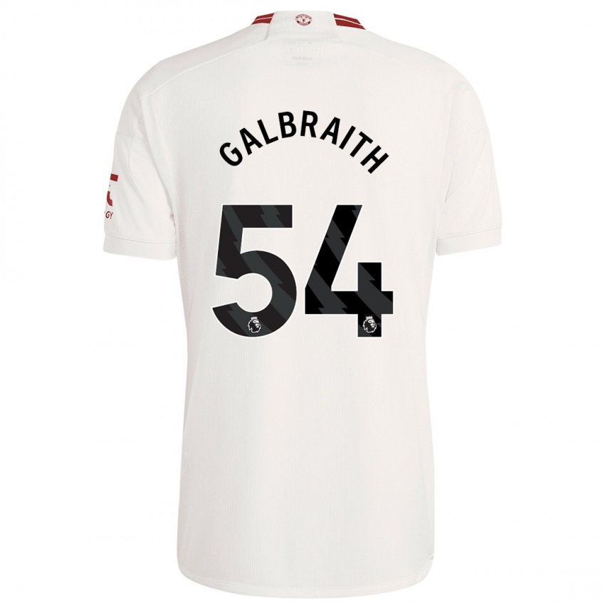 Criança Camisola Ethan Galbraith #54 Branco Terceiro 2023/24 Camisa Brasil