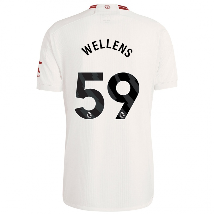 Criança Camisola Charlie Wellens #59 Branco Terceiro 2023/24 Camisa Brasil