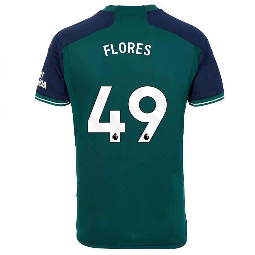 Criança Camisola Marcelo Flores #49 Verde Terceiro 2023/24 Camisa Brasil