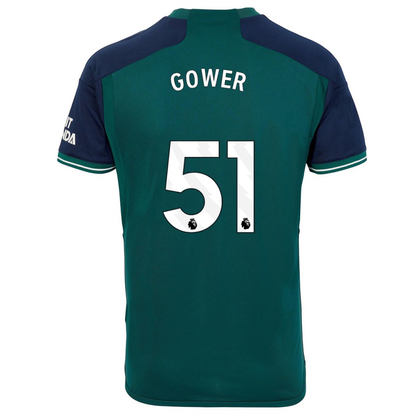Criança Camisola Jimi Gower #51 Verde Terceiro 2023/24 Camisa Brasil