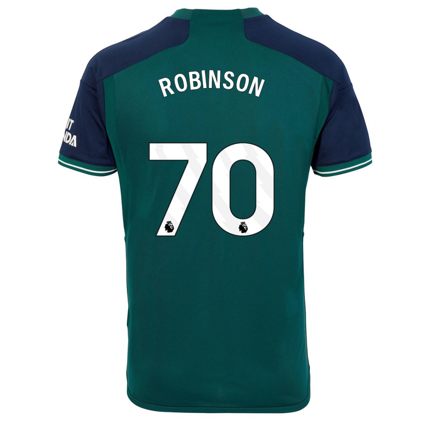 Criança Camisola Josh Robinson #70 Verde Terceiro 2023/24 Camisa Brasil