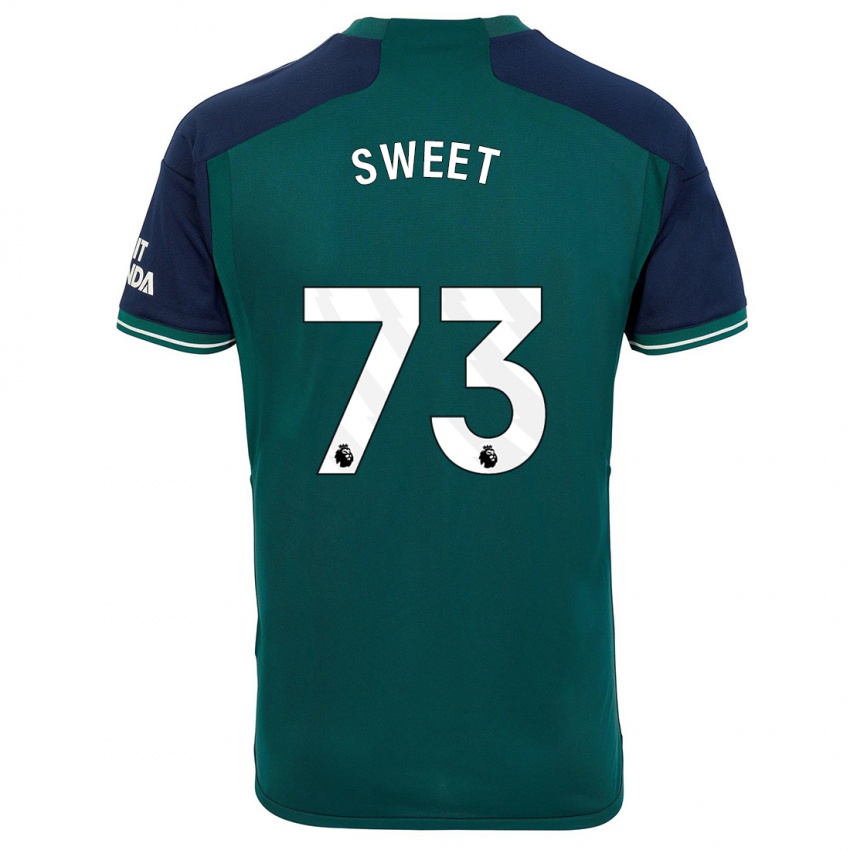 Criança Camisola James Sweet #73 Verde Terceiro 2023/24 Camisa Brasil