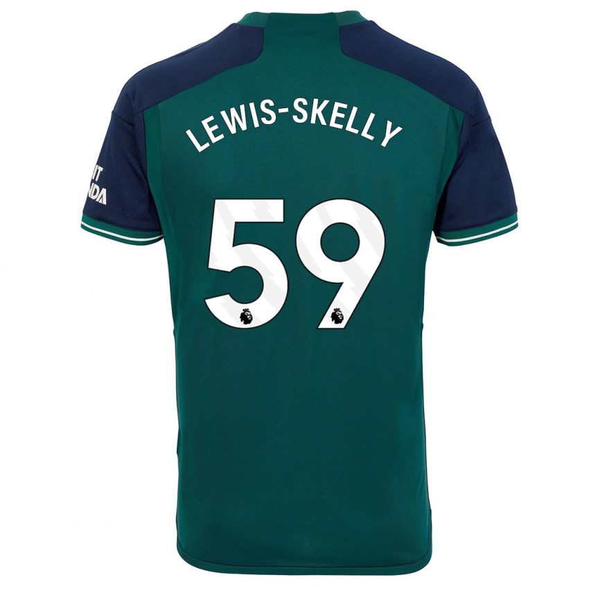 Criança Camisola Myles Lewis-Skelly #59 Verde Terceiro 2023/24 Camisa Brasil