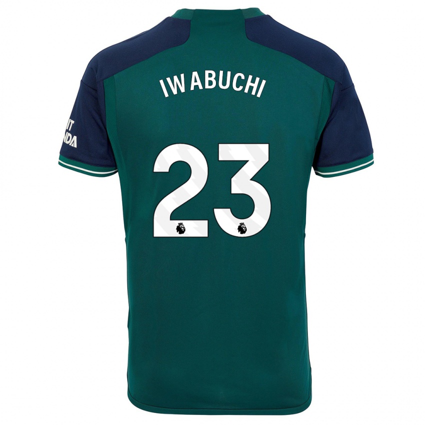 Criança Camisola Mana Iwabuchi #23 Verde Terceiro 2023/24 Camisa Brasil