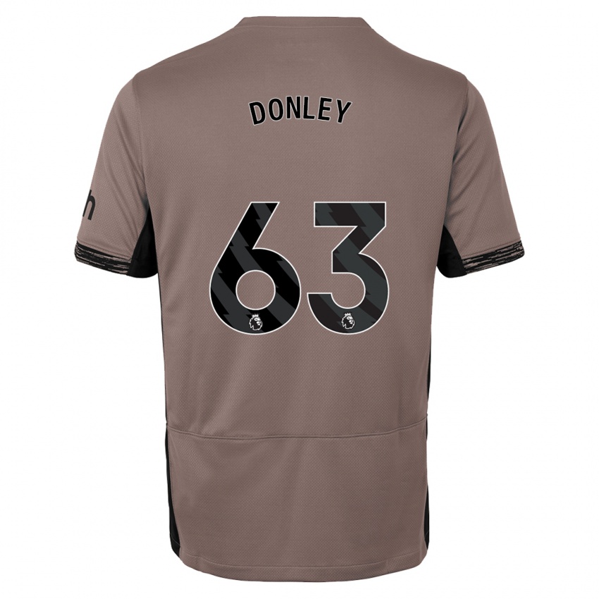 Criança Camisola Jamie Donley #63 Bege Escuro Terceiro 2023/24 Camisa Brasil