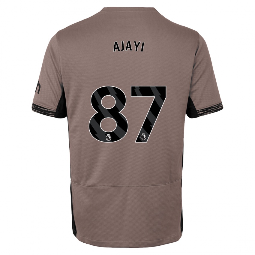 Criança Camisola Damola Ajayi #87 Bege Escuro Terceiro 2023/24 Camisa Brasil