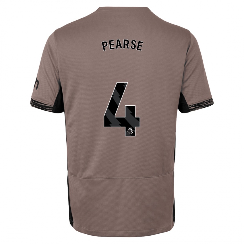 Criança Camisola Gracie Pearse #4 Bege Escuro Terceiro 2023/24 Camisa Brasil