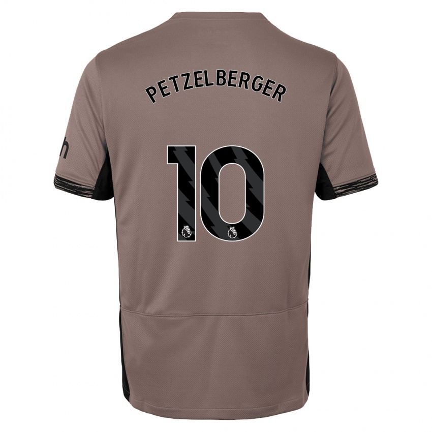 Criança Camisola Ramona Petzelberger #10 Bege Escuro Terceiro 2023/24 Camisa Brasil