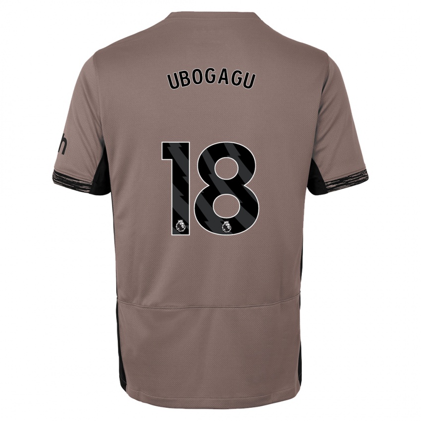 Criança Camisola Chioma Ubogagu #18 Bege Escuro Terceiro 2023/24 Camisa Brasil