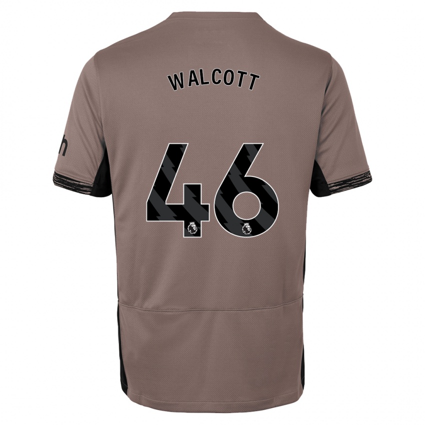 Criança Camisola Malachi Fagan Walcott #46 Bege Escuro Terceiro 2023/24 Camisa Brasil