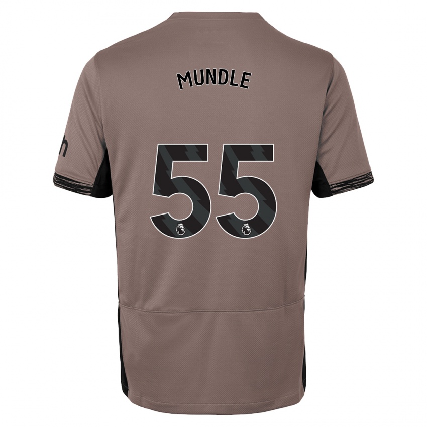 Criança Camisola Romaine Mundle #55 Bege Escuro Terceiro 2023/24 Camisa Brasil