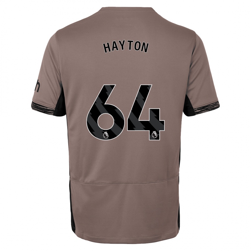 Criança Camisola Adam Hayton #64 Bege Escuro Terceiro 2023/24 Camisa Brasil